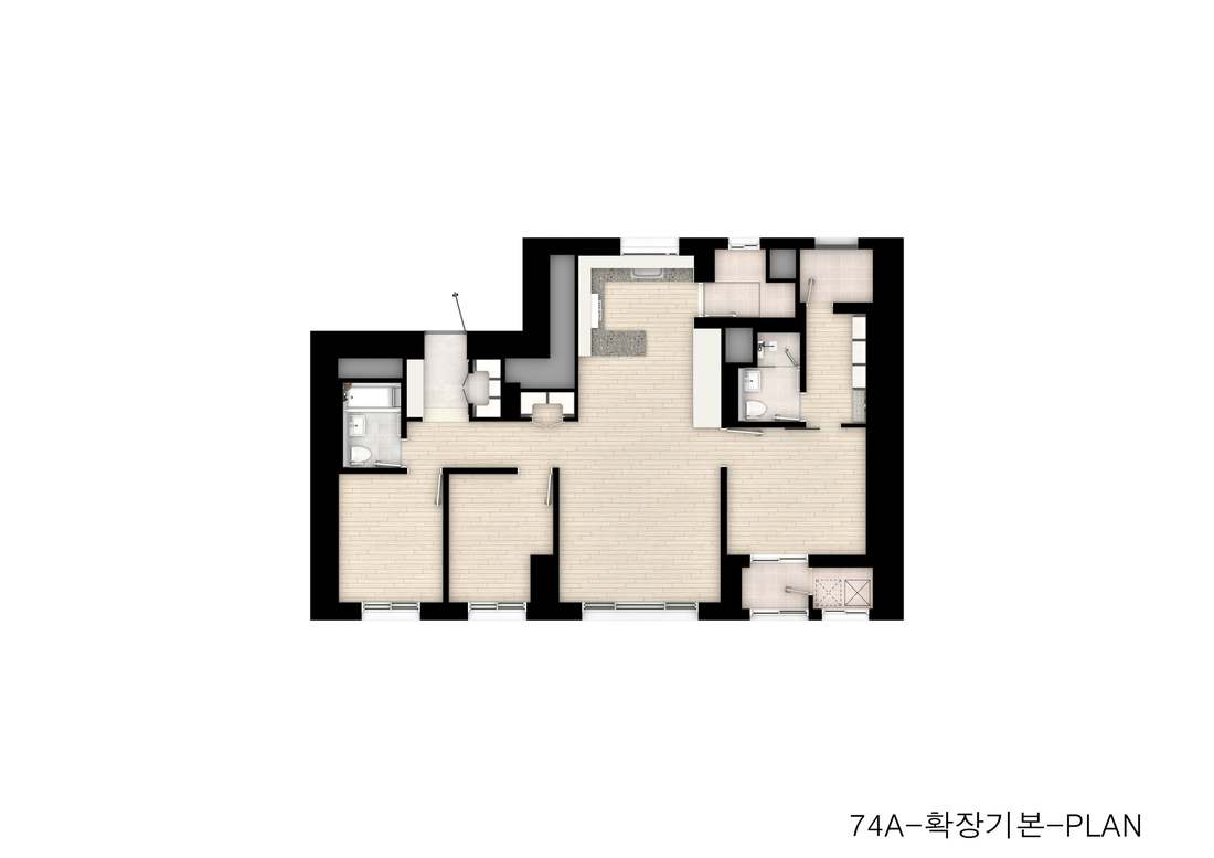 74A 타입 평면 CG