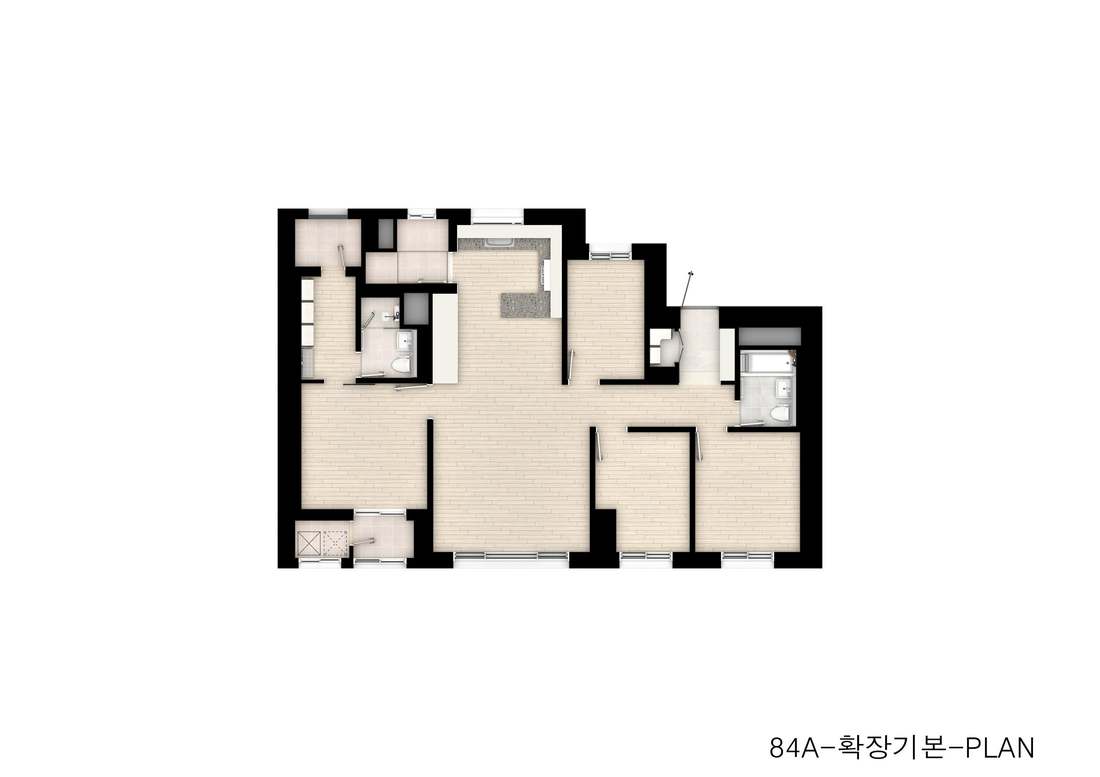84A 타입 평면 CG