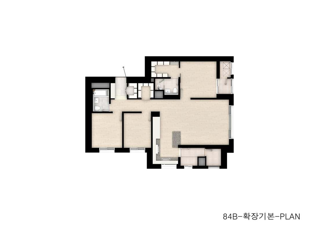 84B 타입 평면 CG